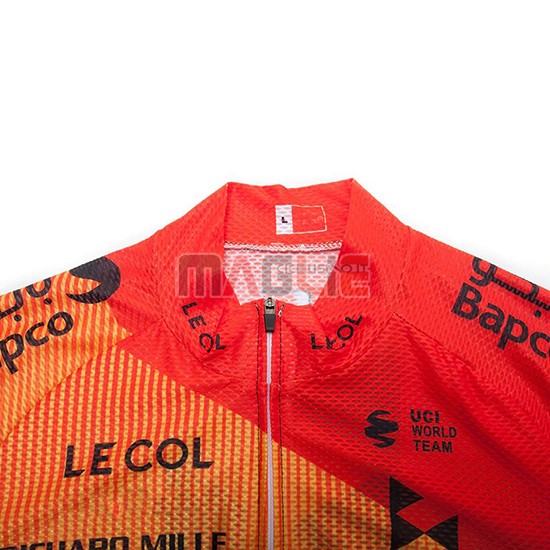 Maglia Bahrain McLaren Manica Corta 2020 Rosso Arancione Nero